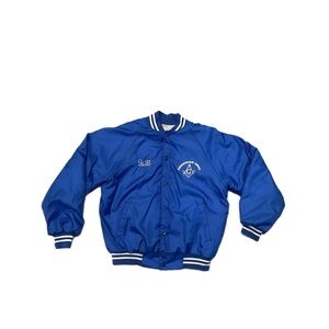 Vintage “Bill” Corinthian Lodge Blue Bomber Jacket